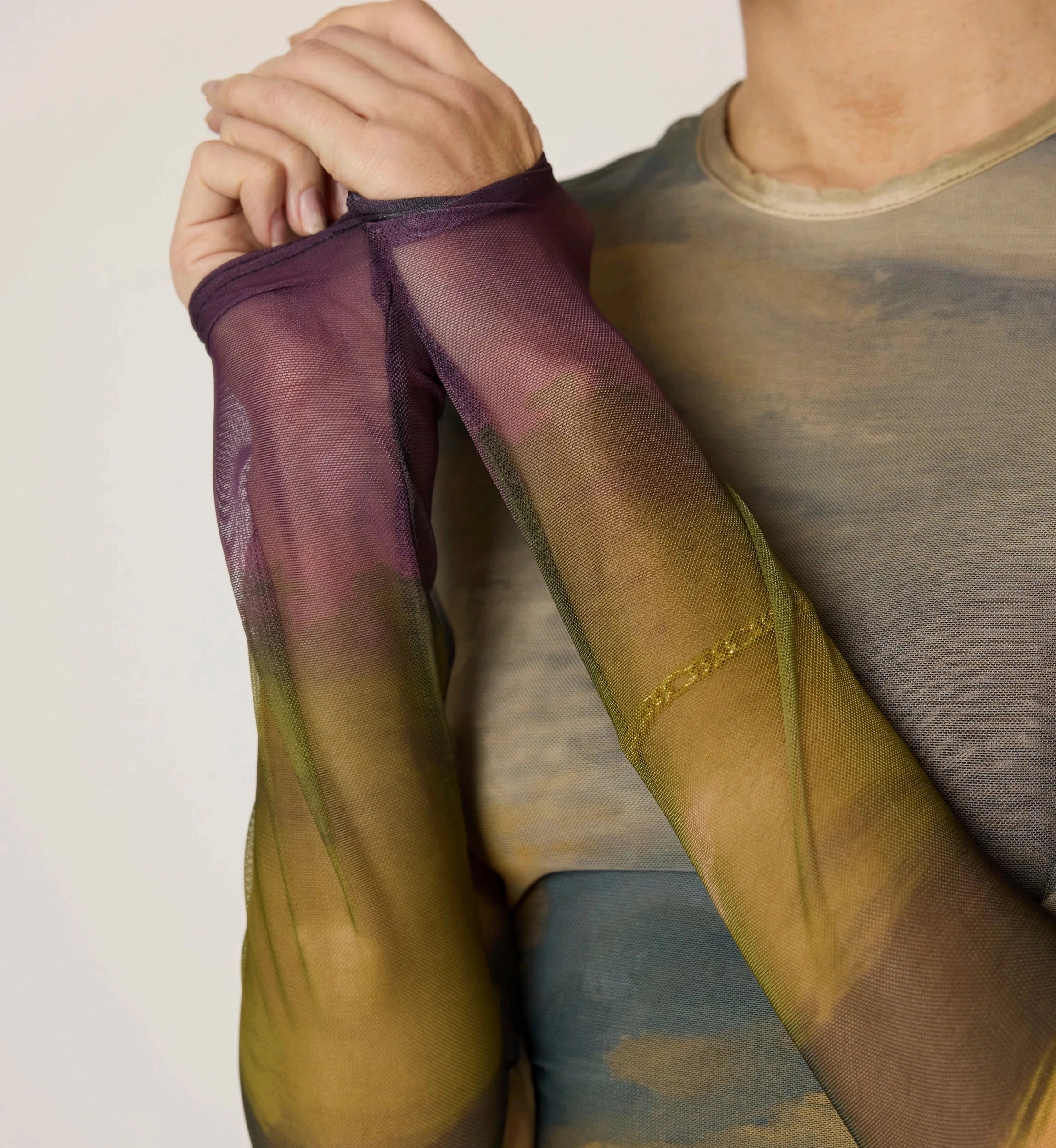 WideNeckline NonChafing Fabric Dawn Top | San Bartolo