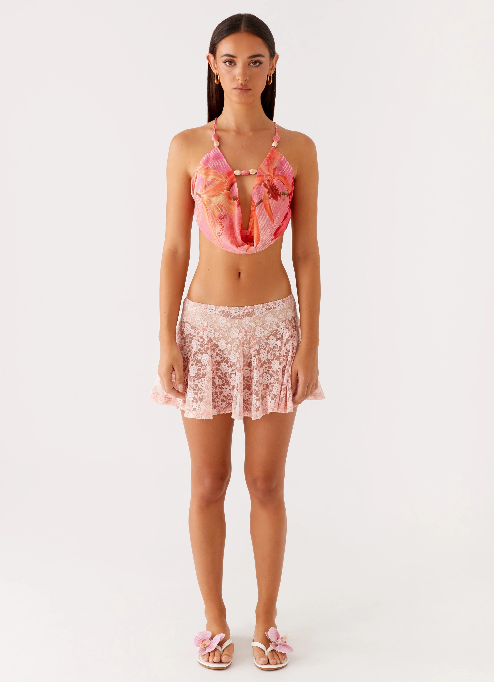 Conrad Mini Skirt - Pink Stain Resistant Active Appeal