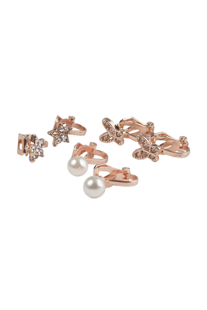 Dazzle Clip On Earrings Set