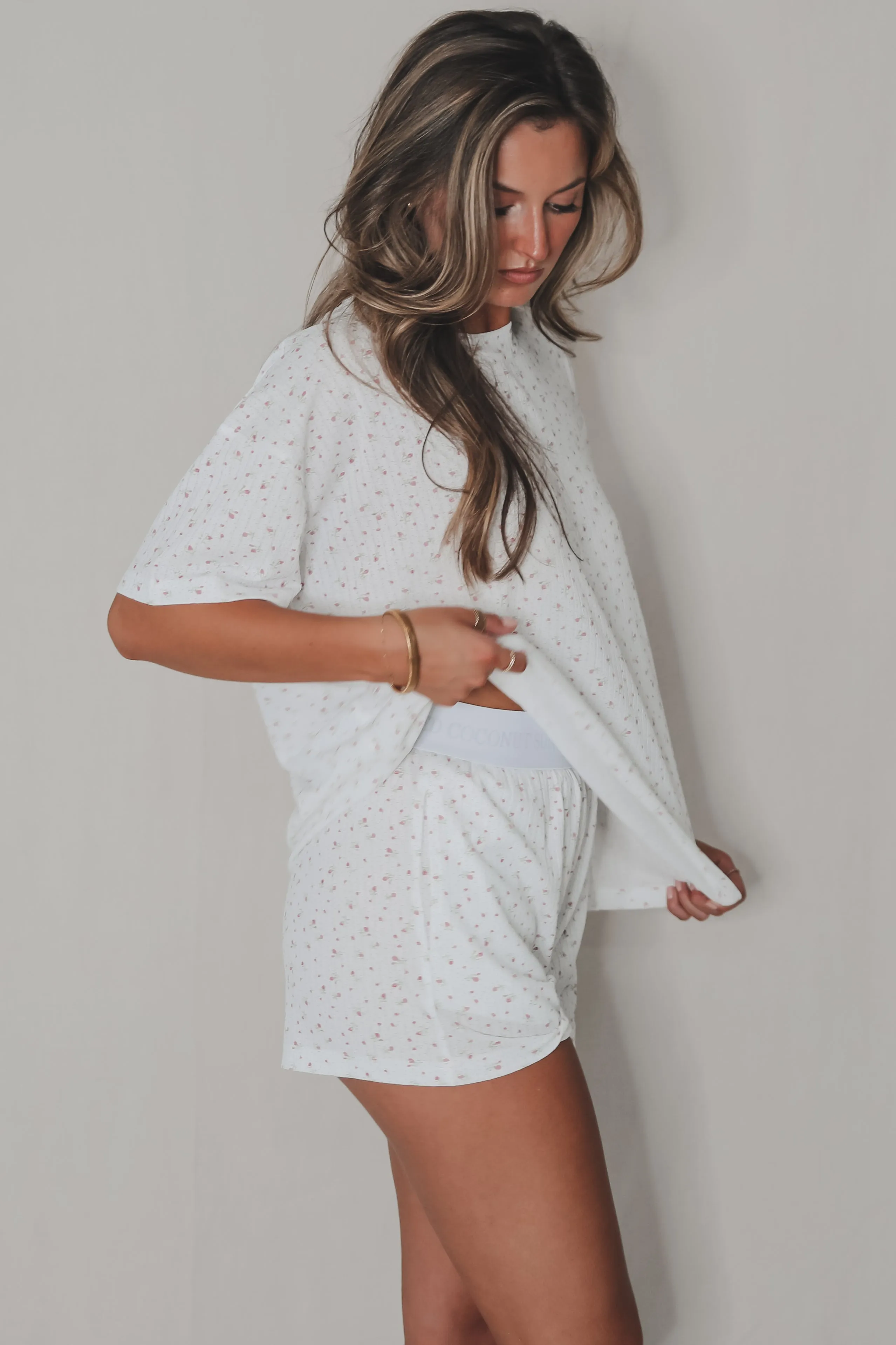DEAL Pretty In Sleep Light Floral Sleep Shorts