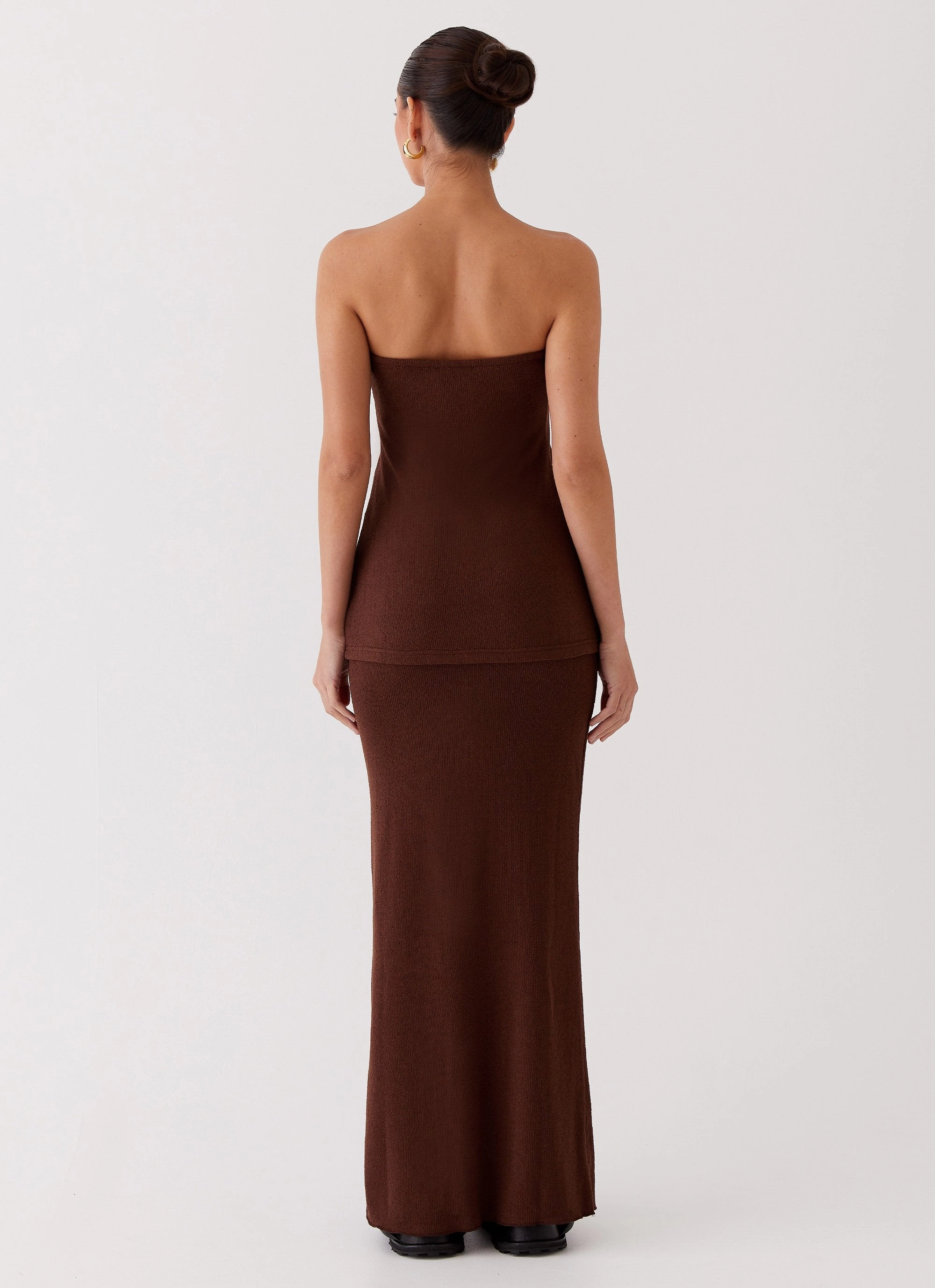 Delicate Lady Knit Top - Chocolate Durable Binding MoistureWicking