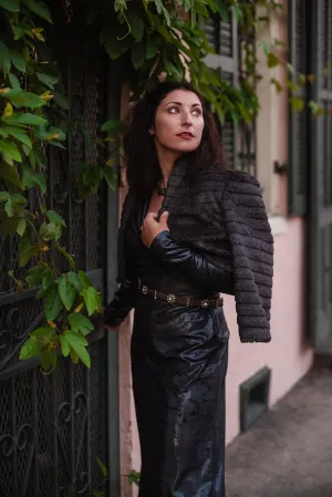 Deneuve Bolero in Gunmetal Grey