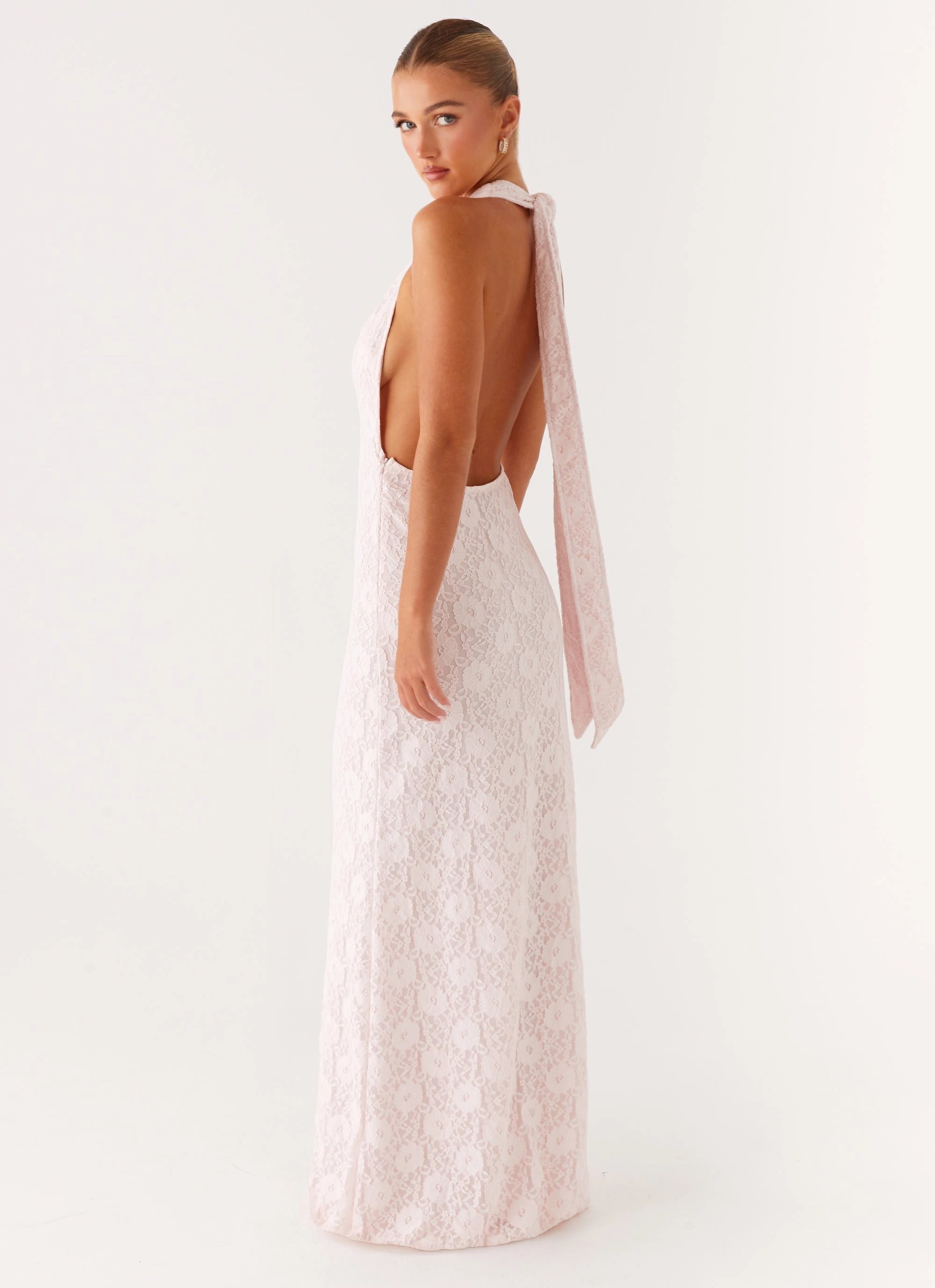 Carly Maxi Dress - Pink Light Wrap