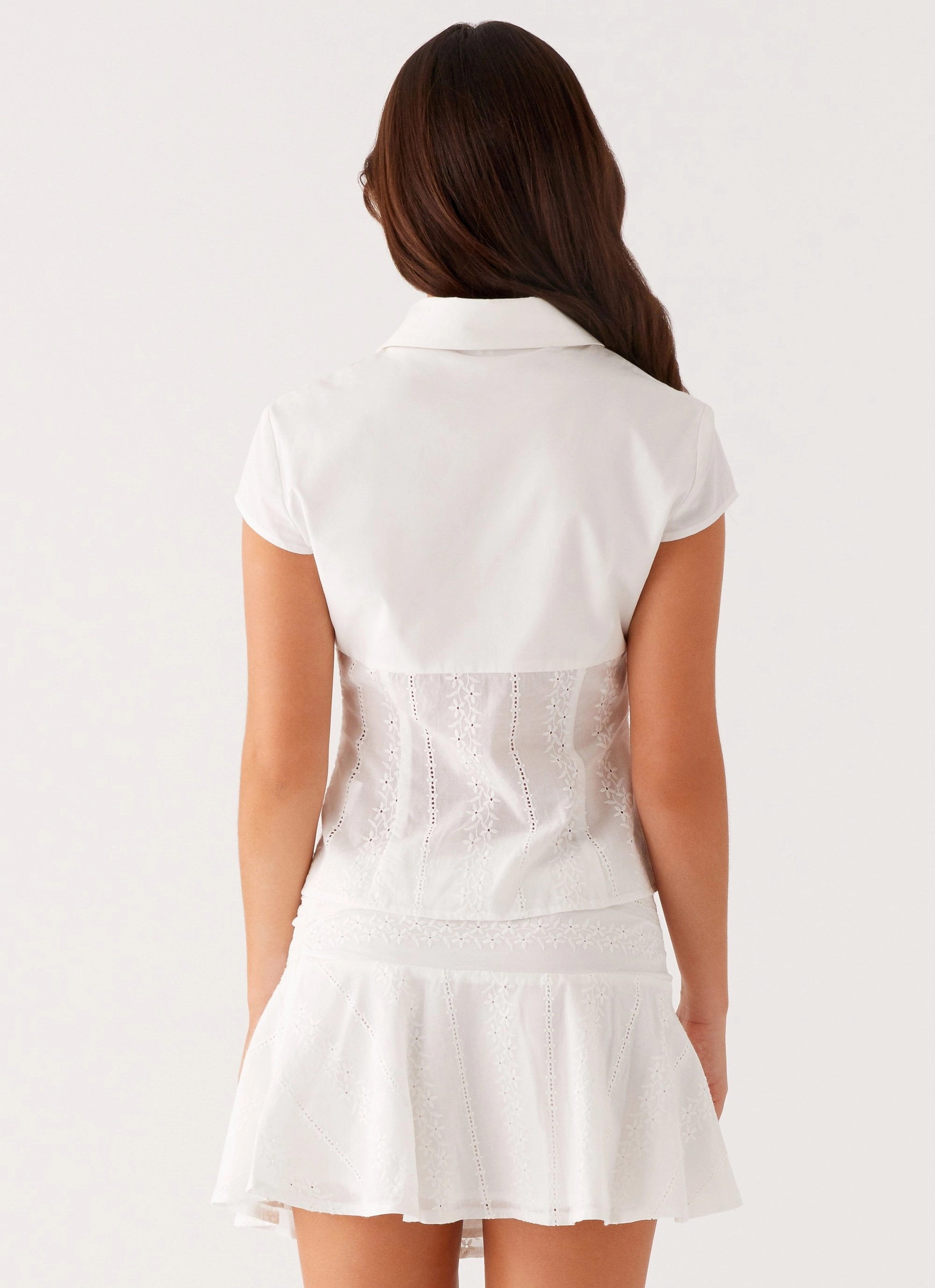 Devoted Mini Skirt - White Relaxed Design Wear Ergonomic Cut