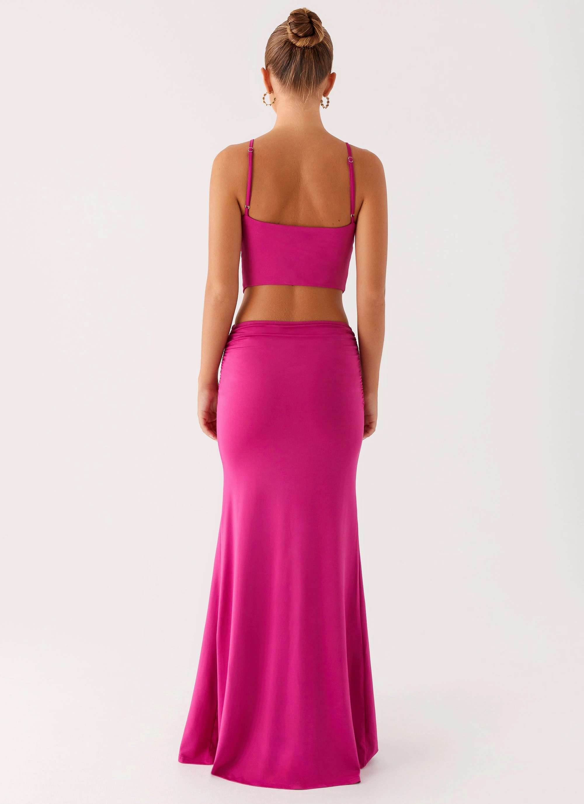 Sophisticated Layers Headliner Maxi Dress - Fuchsia