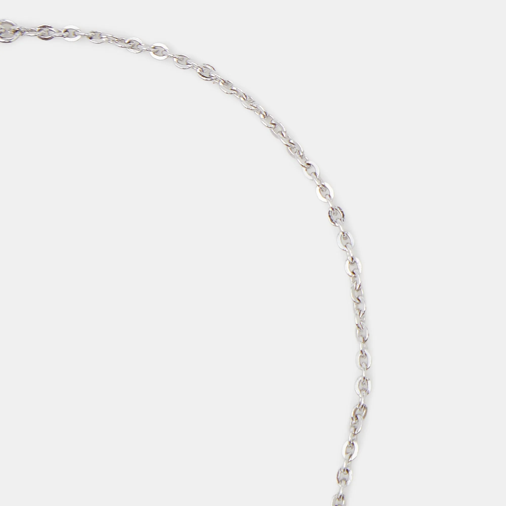 DIOR CD Crystals Silver Tone Charm Bracelet
