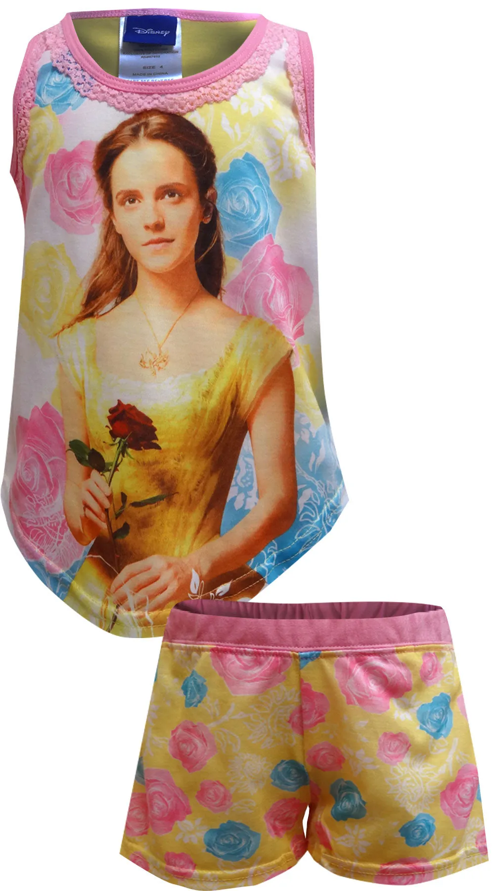 Disney Beauty and the Beast Movie Shortie Pajama Set