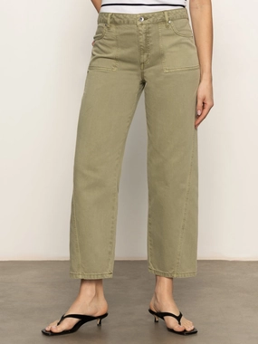 District Column Standard Rise Ankle Jeans Bamboo Minimal Cut District Column Standard Rise Ankle Jeans Bamboo No Iron