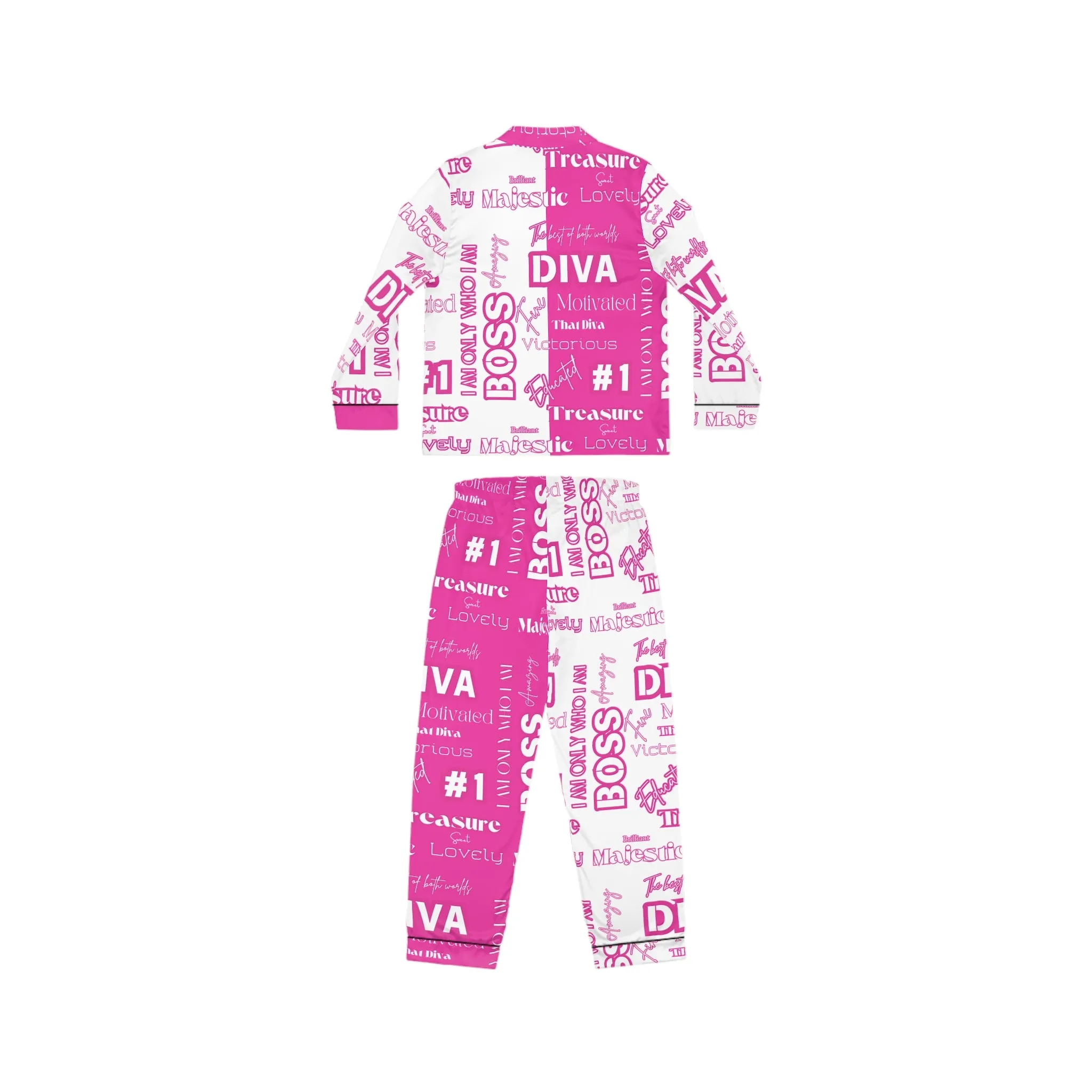 Diva Inspired Customization Women's Satin Pajamas