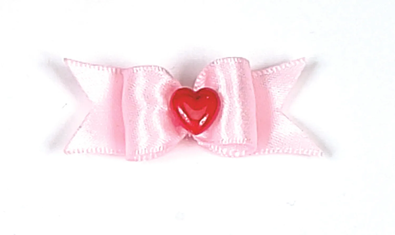 Dog Hair Bows-Red Heart Starched Show Bow