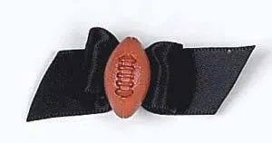 Dog Hair Bows-Starched Show Bows with Footballs