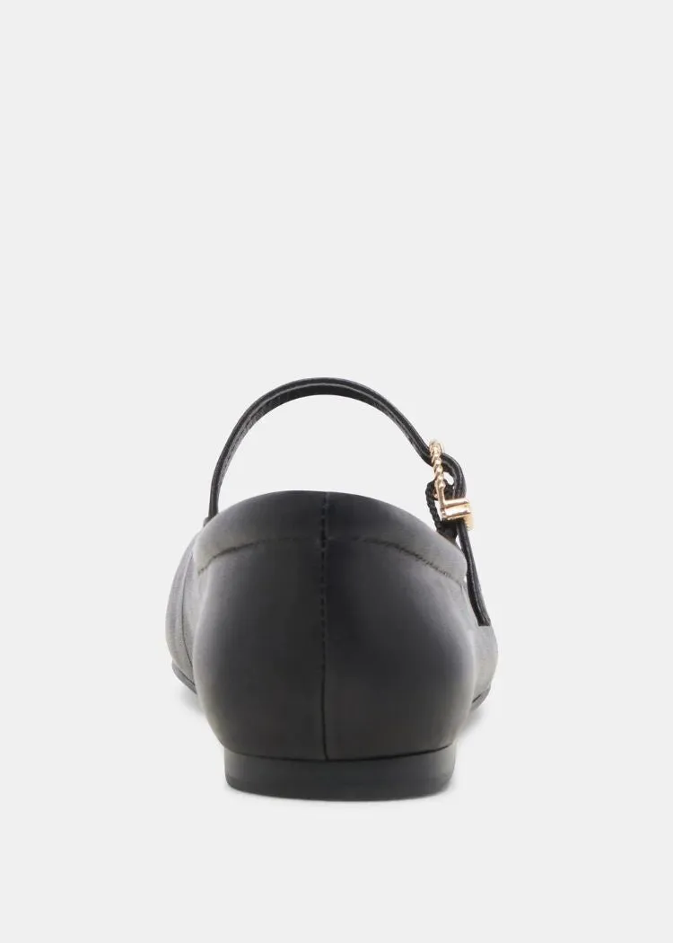 Dolce Vita Reyes Toe Cap- Black Leather