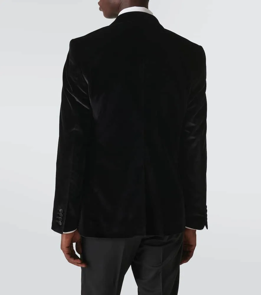 Dolce&Gabbana Cotton and silk-blend velvet tuxedo