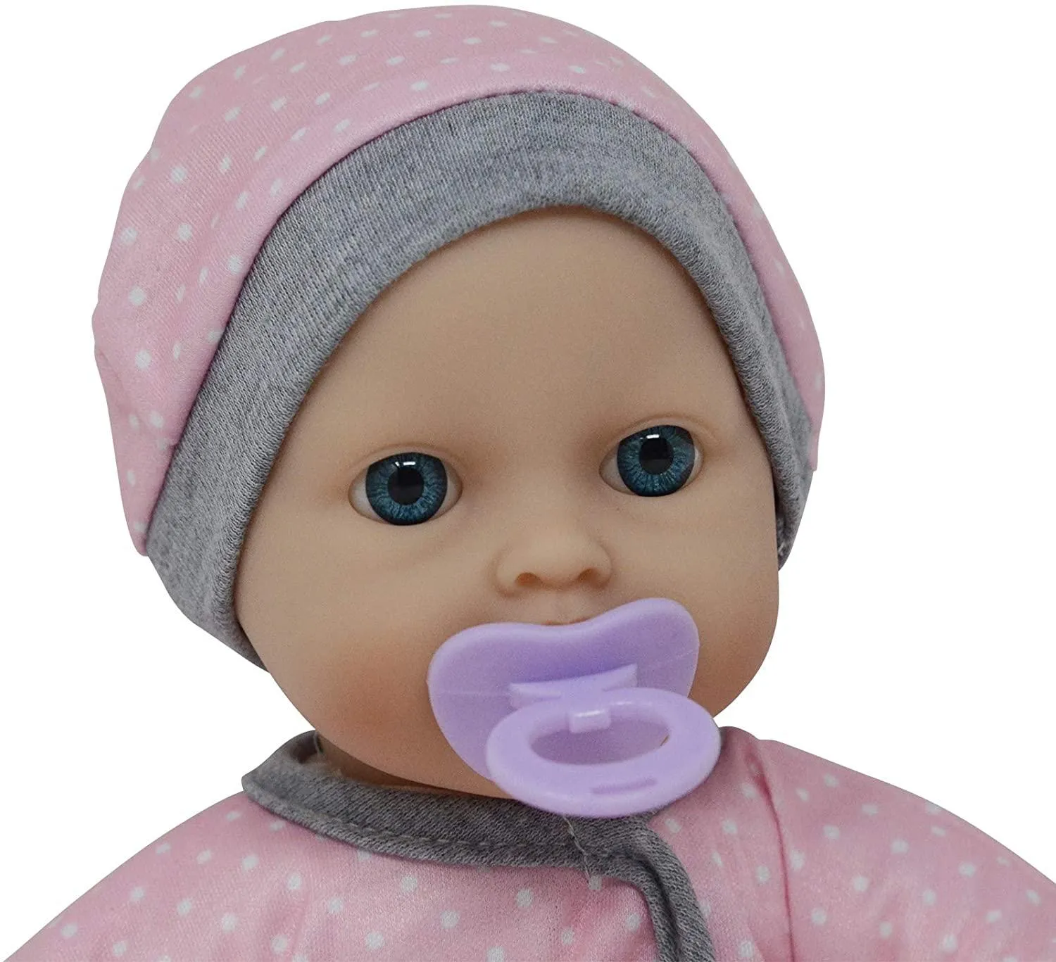 Doll Car Seat Carrier Backpack with 12 Inch Soft Body Doll Includes Doll Bottles and Toy Accessories (Caucasian)