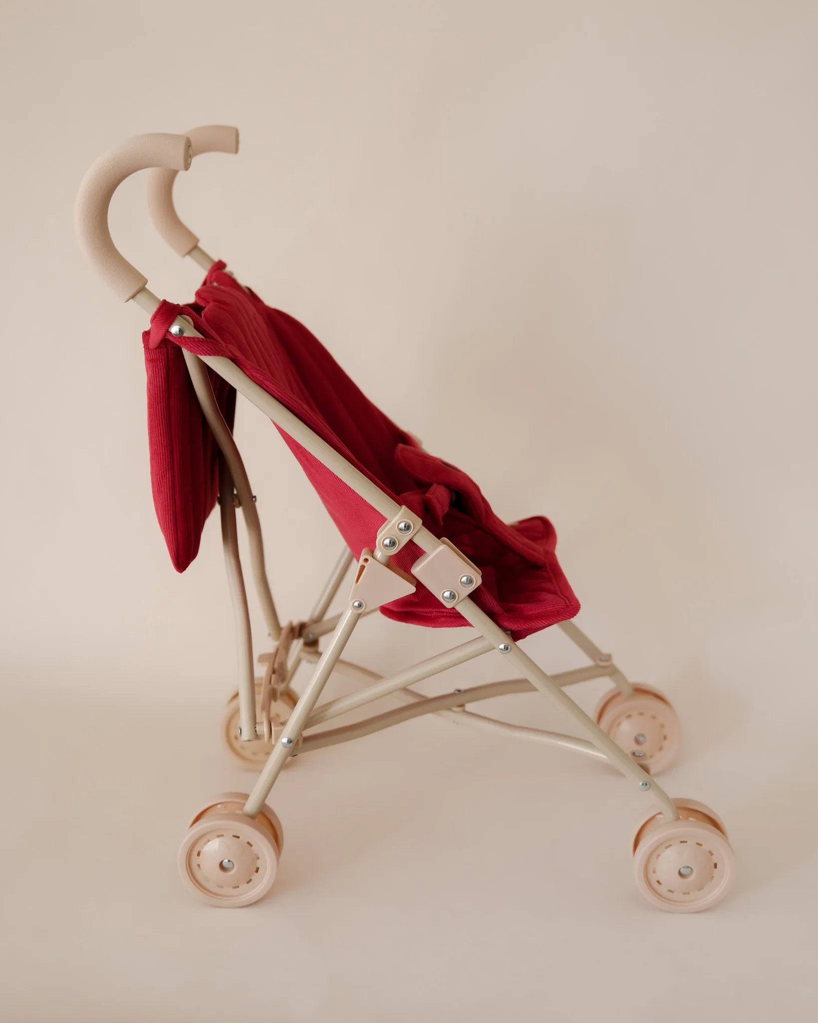 Doll Stroller - Corduroy Red
