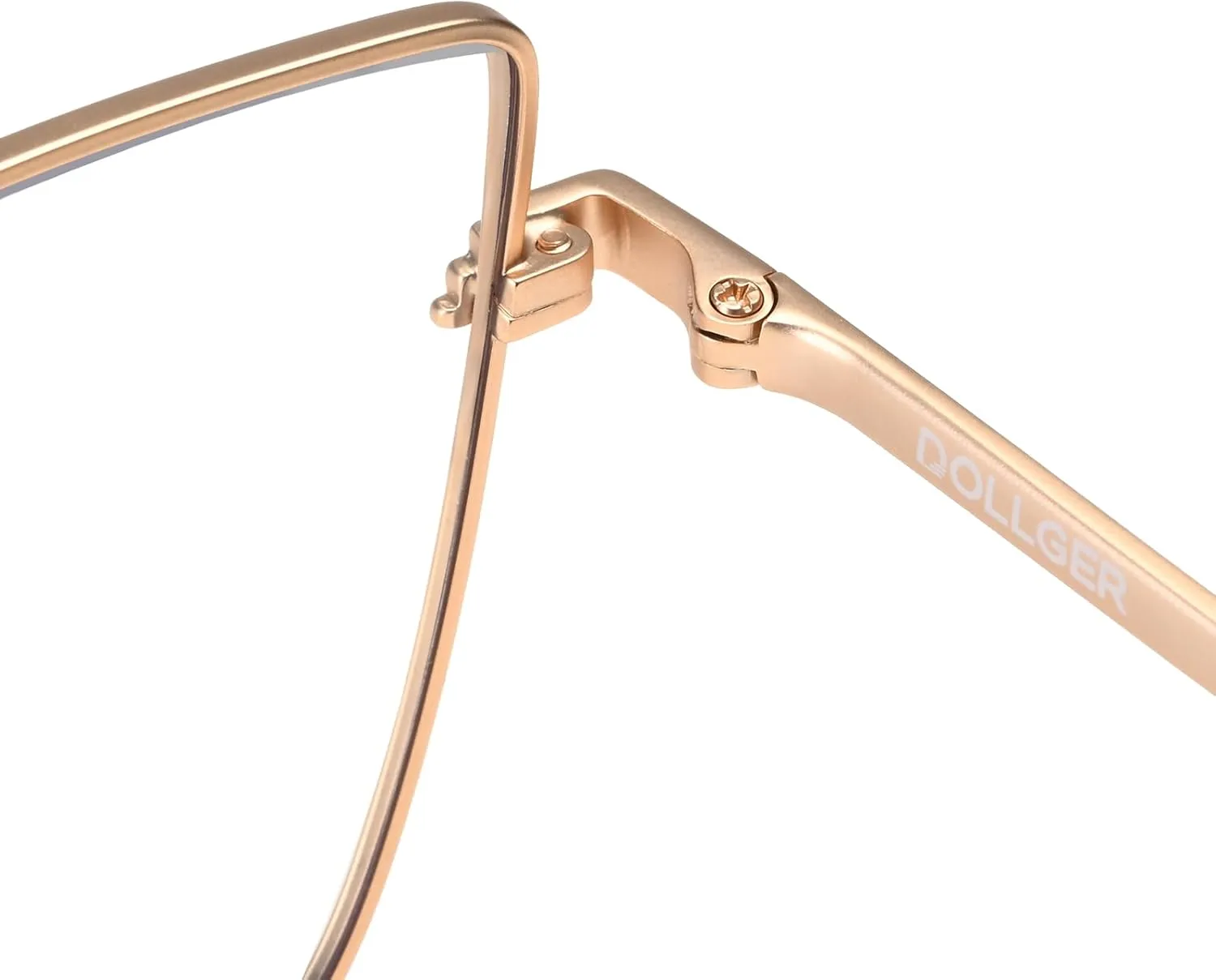 Dollger Blue Light Glasses for Woman Trendy Cat Eye Glasses Metal Frame Computer Bluelight Blocker Eyewear