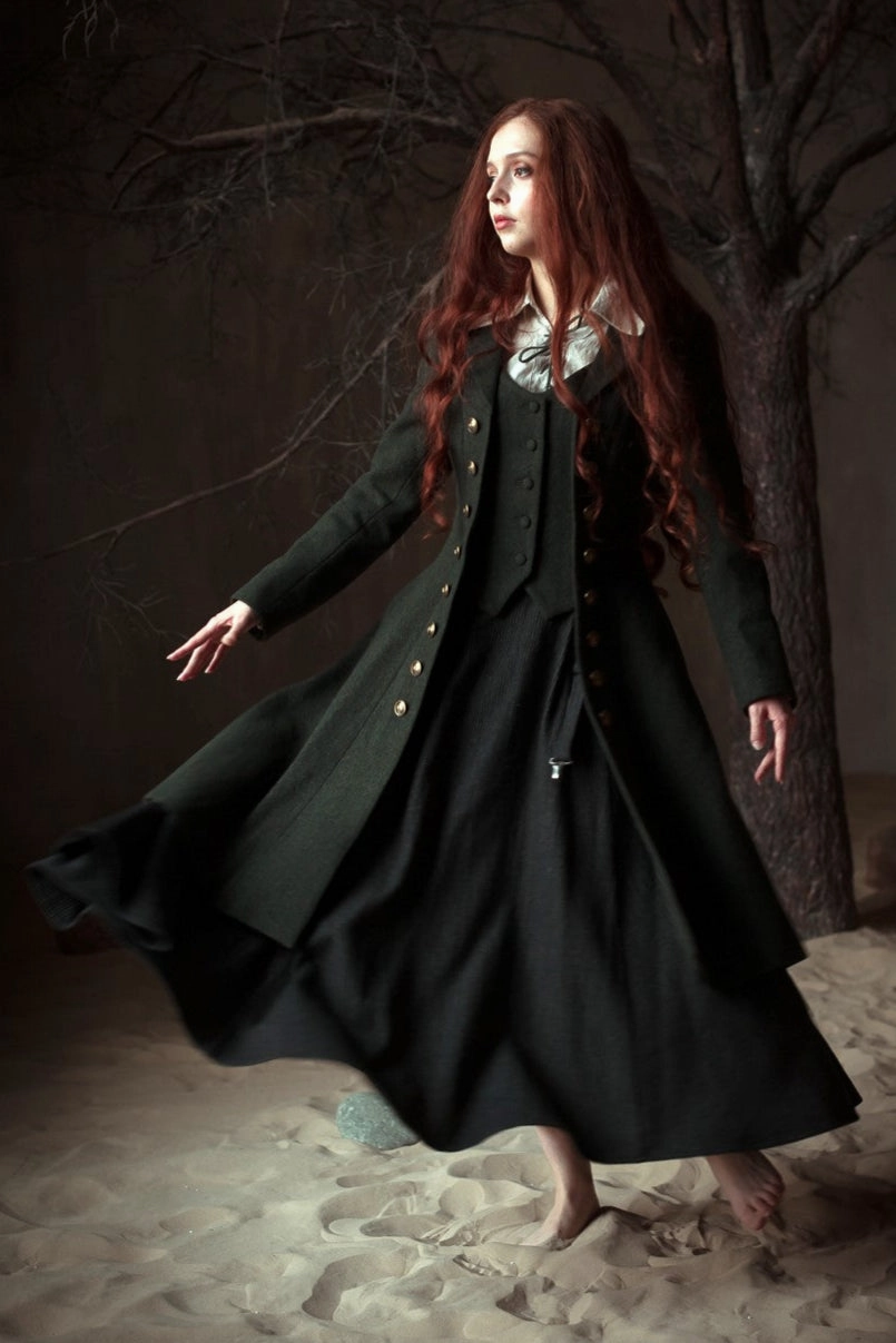 Modern-style Cotton Skin Doreen 15 |Vest-Layered 100% Wool Coat