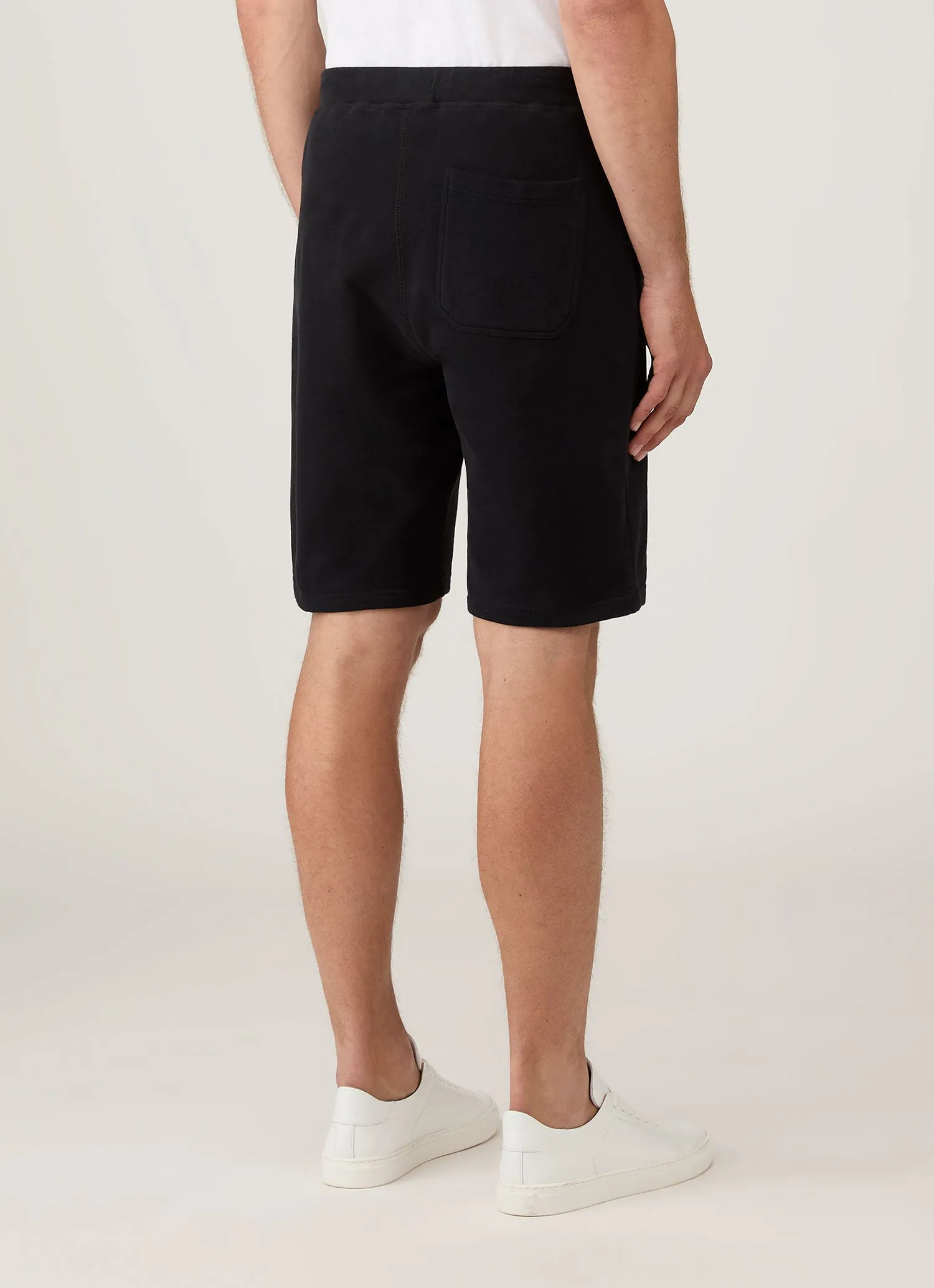 Cooling Fabric Men's Loopback Shorts in Black
