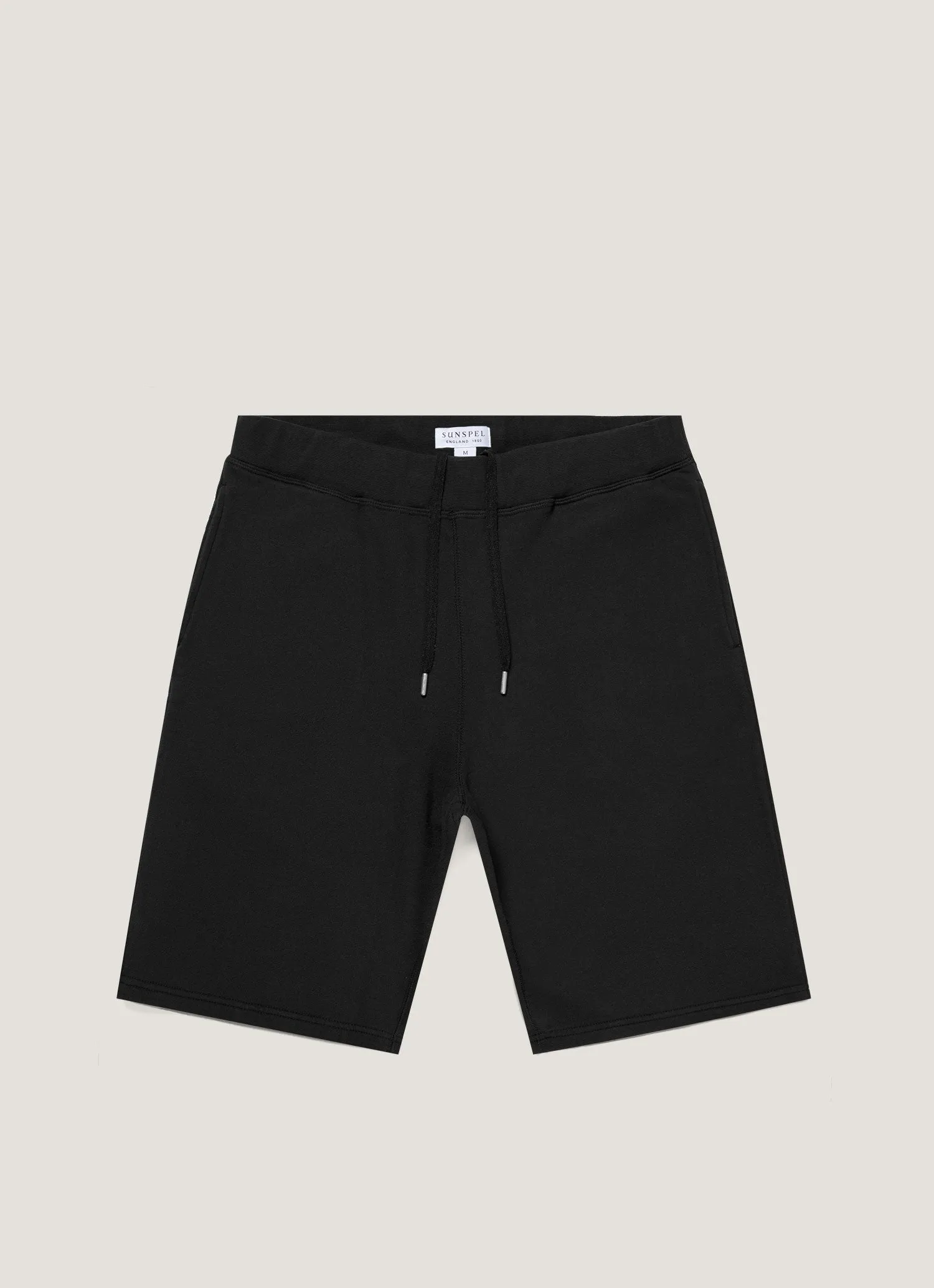 shrink-resistant Men's Loopback Shorts in Black