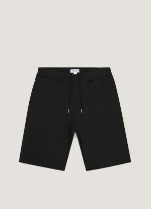 Double Layered Pockets Men's Loopback Shorts in Black shrink-resistant Men's Loopback Shorts in Black