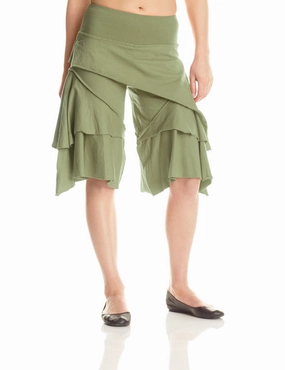 Double Layered Knee Patches Pirate Shorts Casual Vibe Basic Look Pirate Shorts