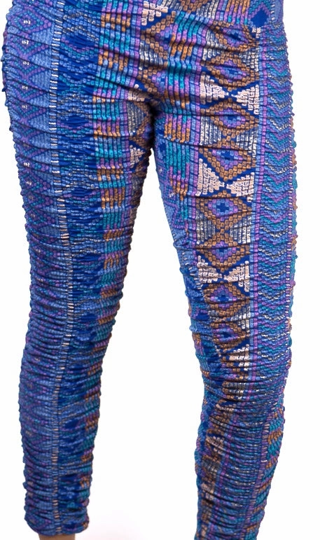 Tight Cut Ruched Print Legging