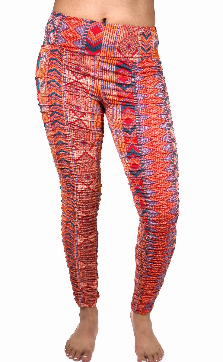 Active Motion Outdoor Fit Ruched Print Legging