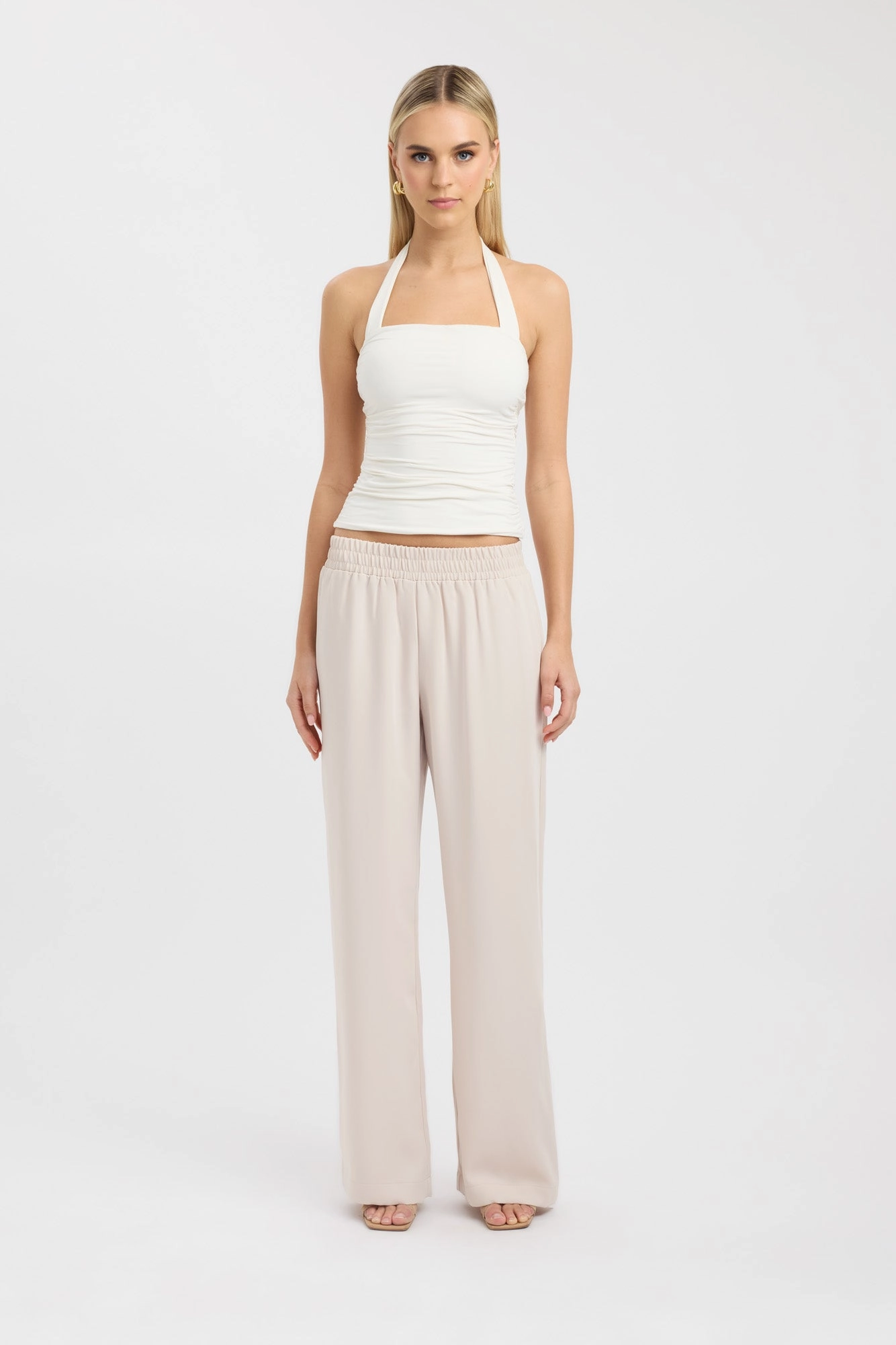Maria Wide Leg Pant Comfort Fit Smooth Fit Lining