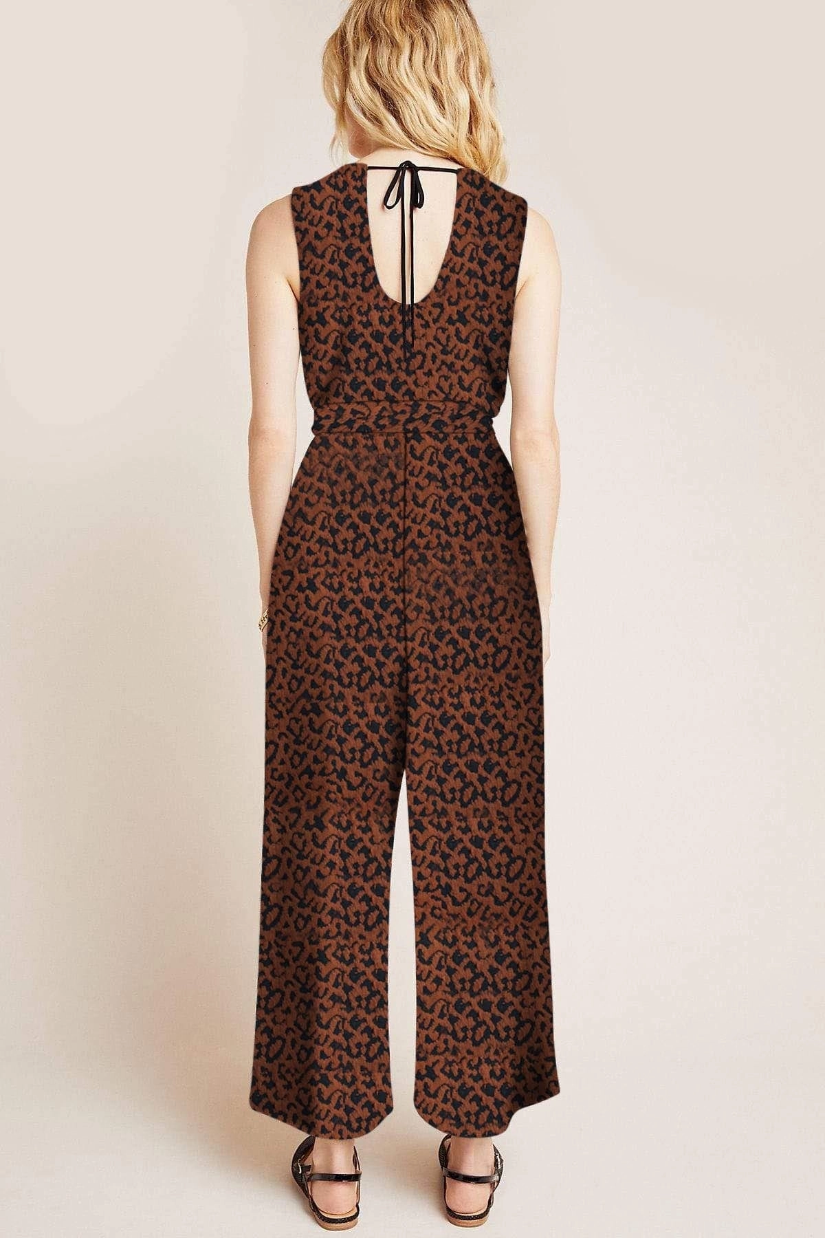 Daily Wear DoubleLayeredFabric Masha Knit Jumpsuit - Mocha Fierce