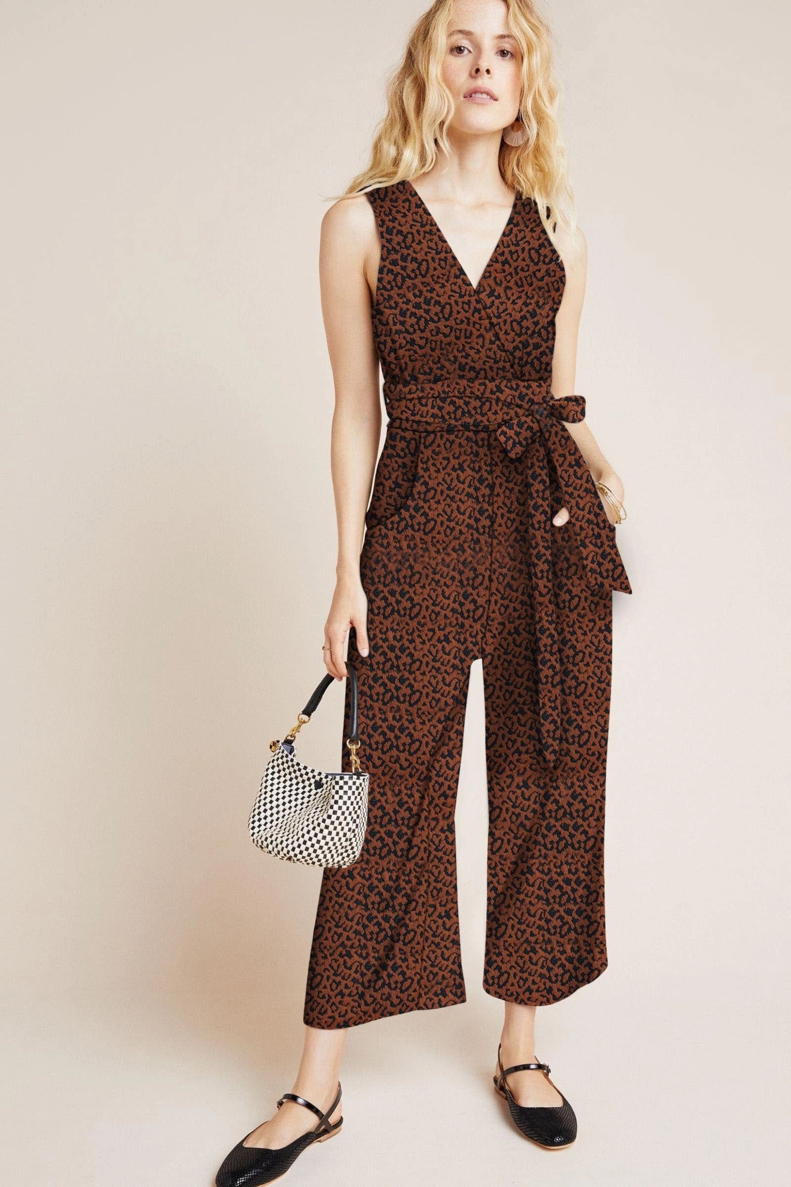 Masha Knit Jumpsuit - Mocha Fierce Contrast Stitch FadeResistant Treatment