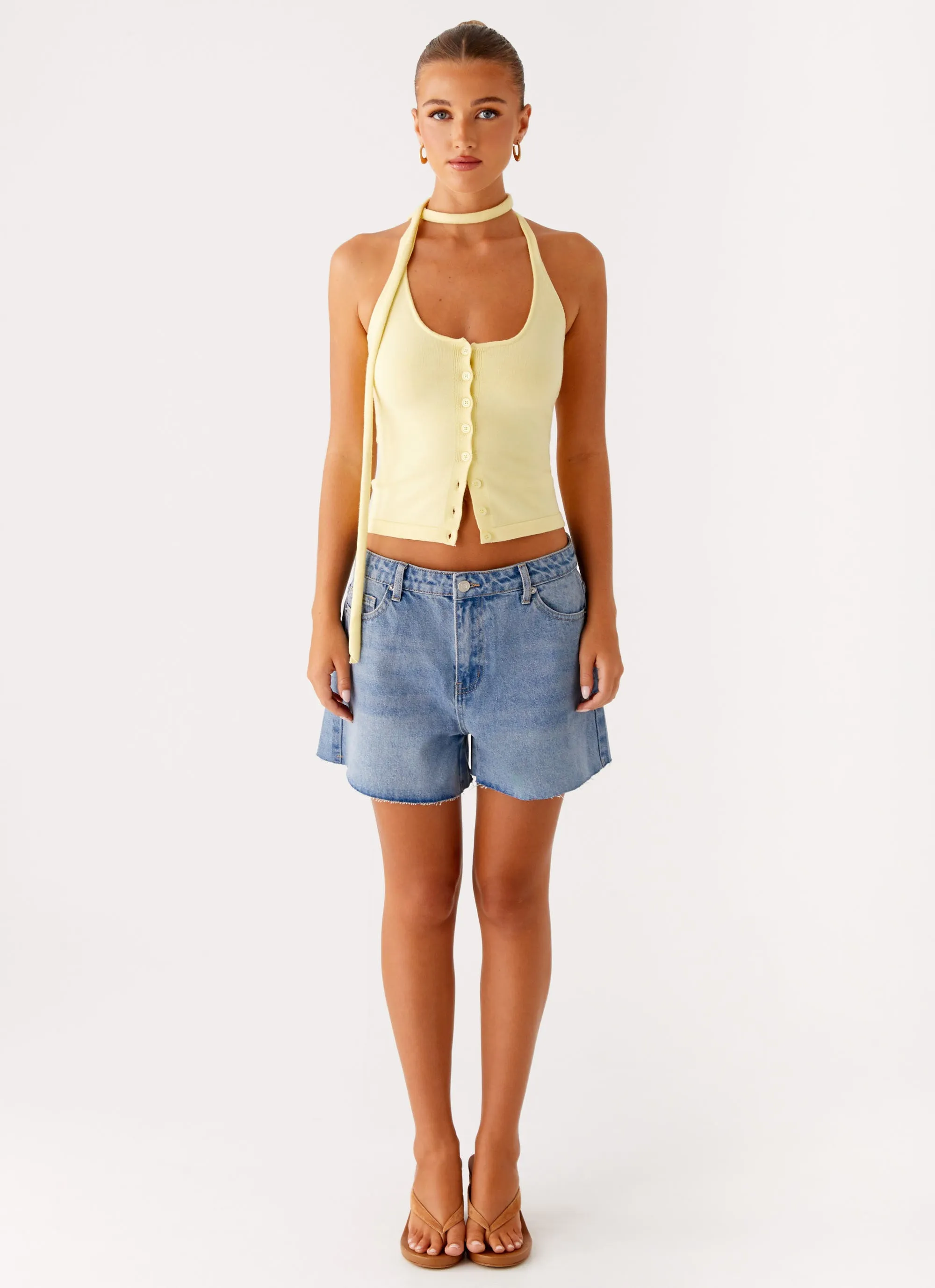 Roland Denim Shorts - Blue Reflective Trim