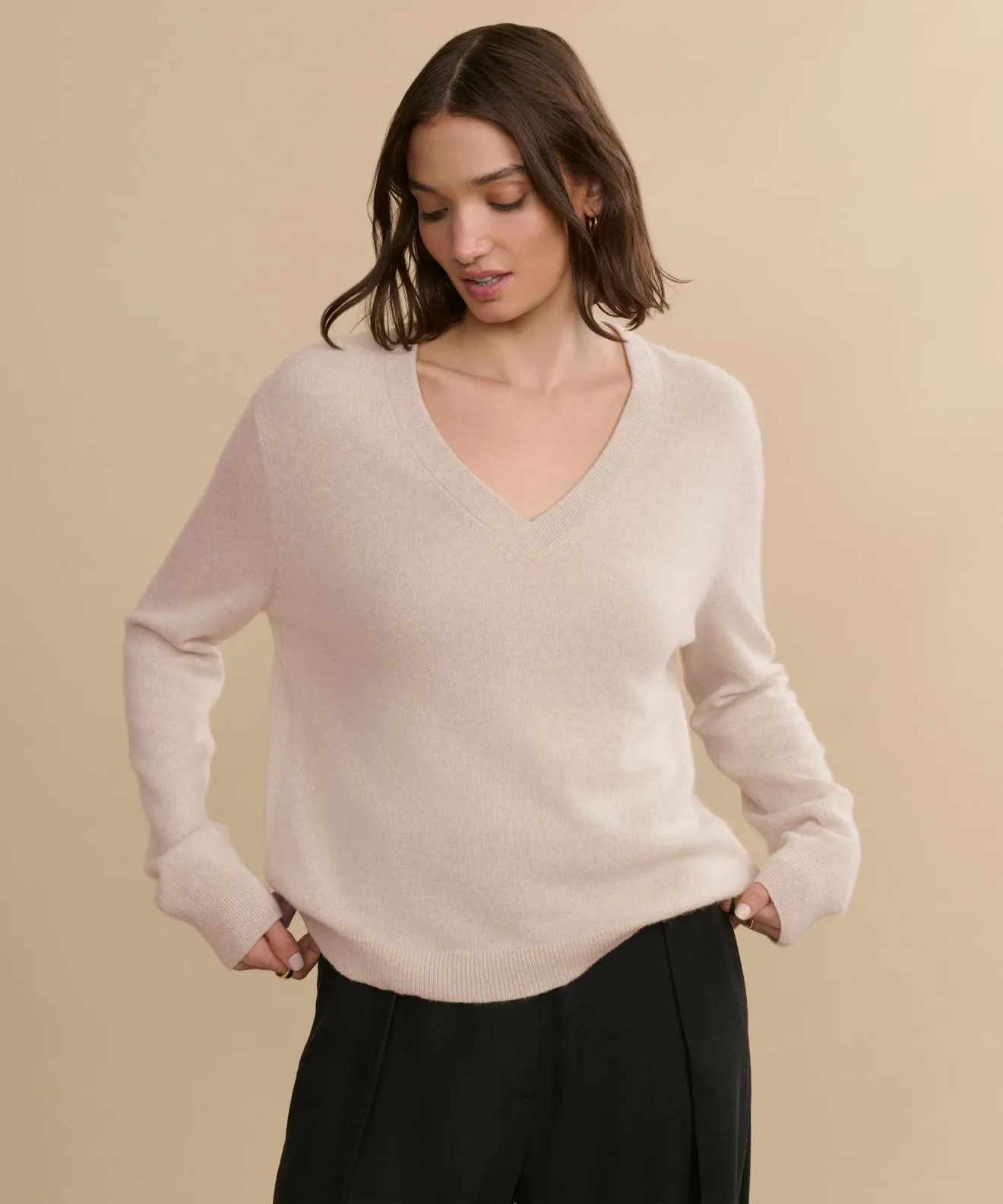 Flynn Cashmere Sweater Sporty Tee