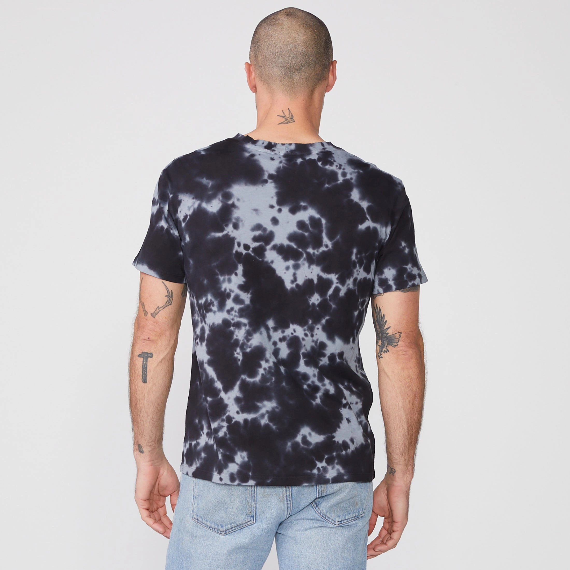 Tie Dye Relaxed Crew Simple Pullover Tailored Silhouette