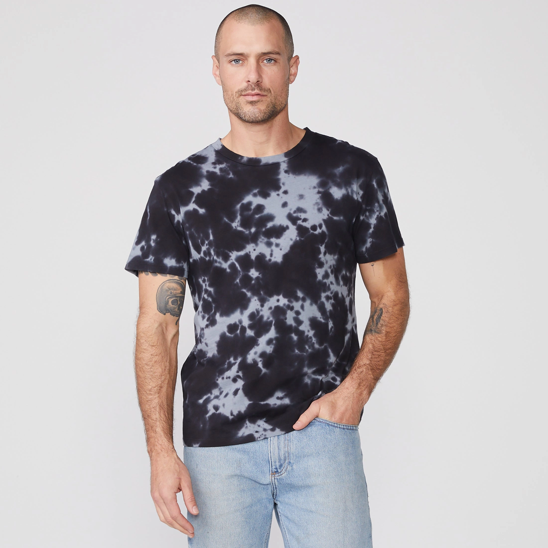 Lightweight Material NoSlipSurface Tie Dye Relaxed Crew
