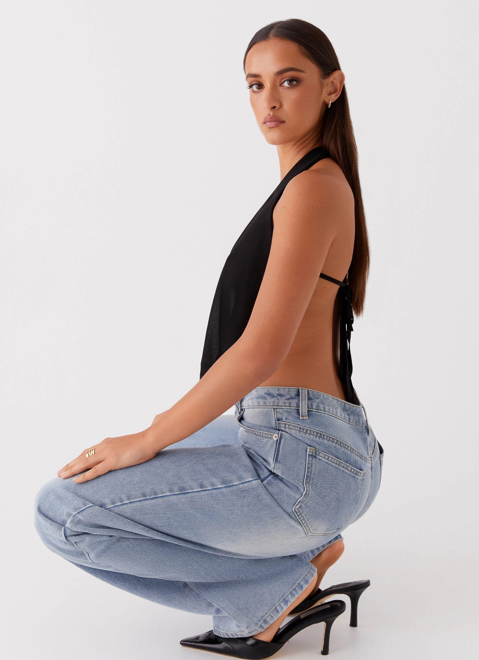 QuickDryTech Elysia Chiffon Top - Black