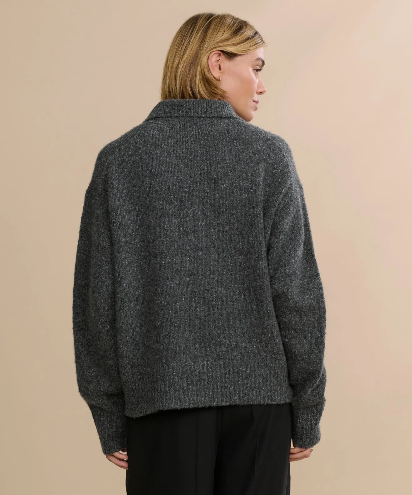 Temperature control ClassicCrewNeck Cashmere Burke Polo