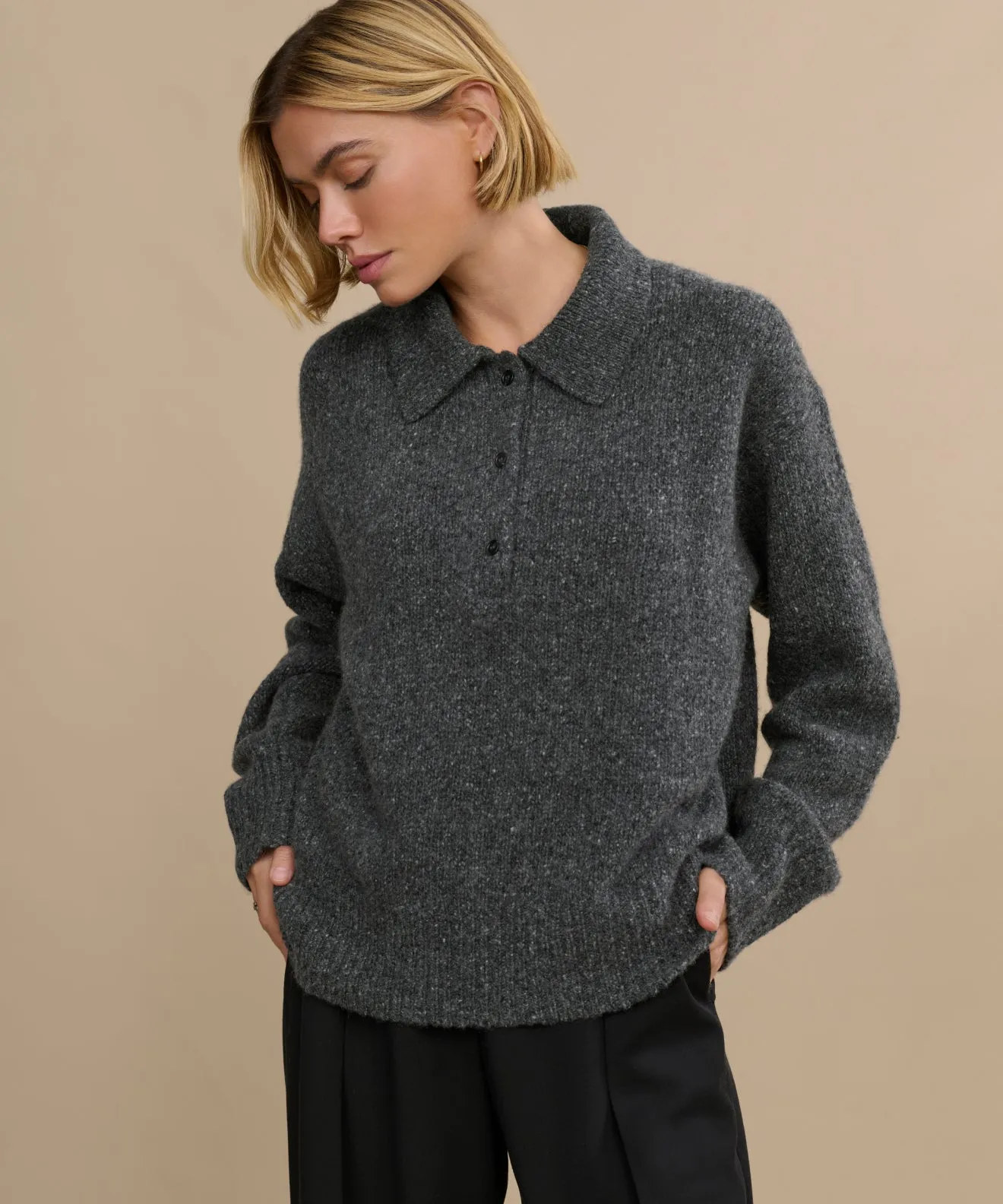 Cashmere Burke Polo TaglessLabel Tension Balanced Design