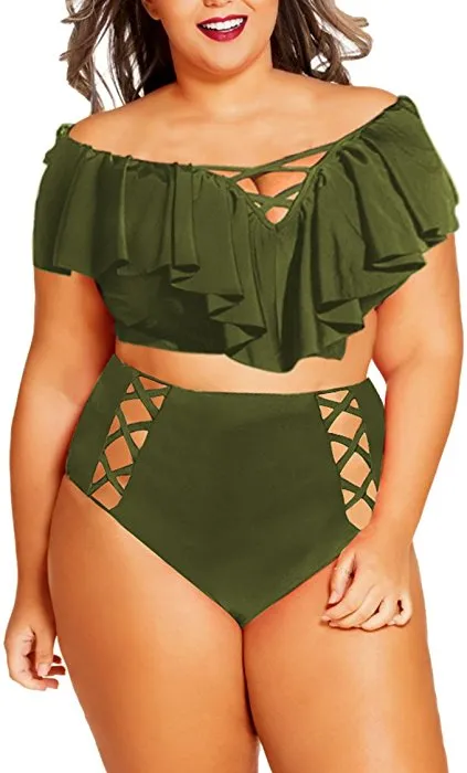 Draped Top Bikini Swimwear