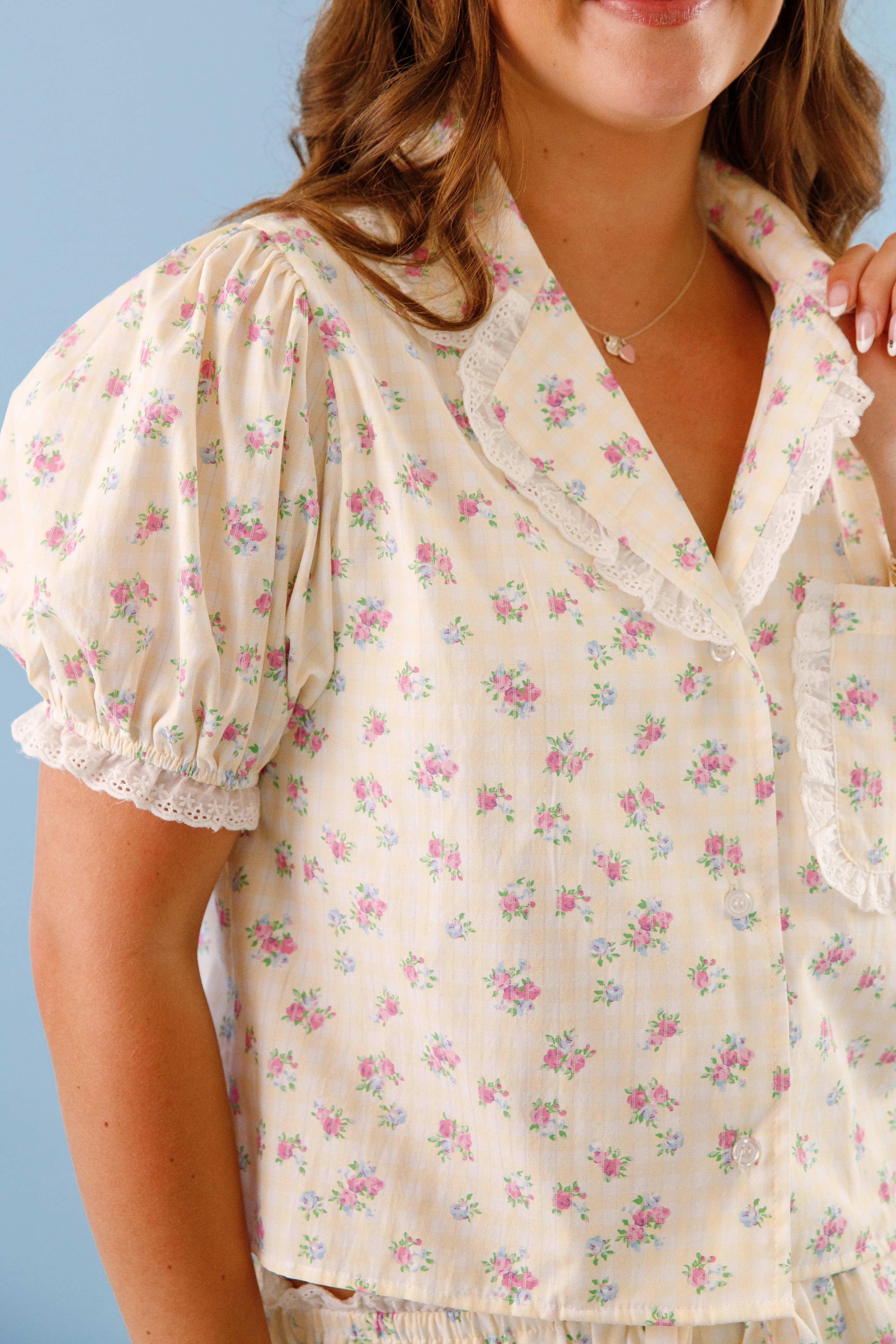 Flexible Shoulder Gusset Dreaming Til Sunshine Pajama Top