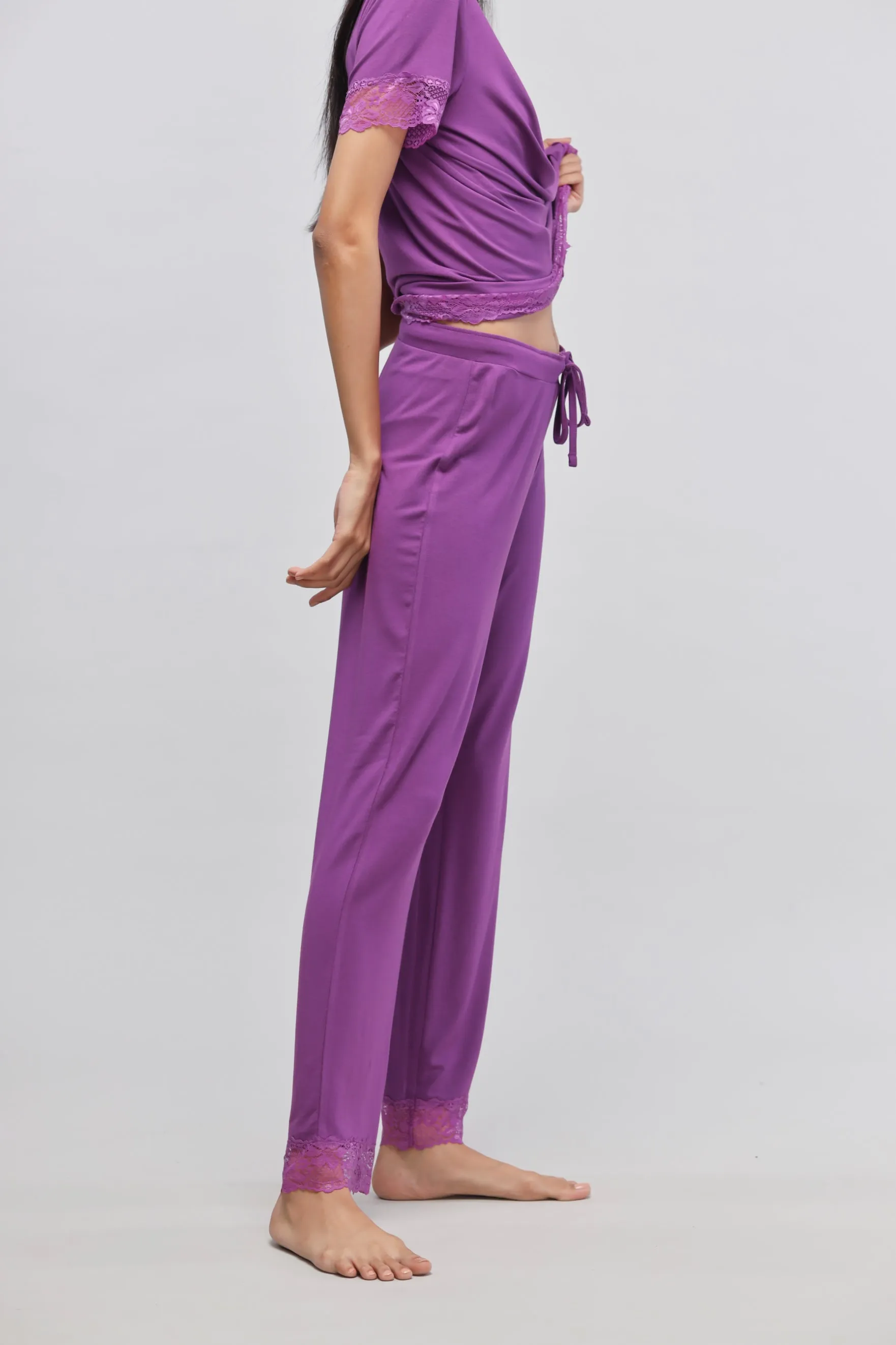 Dreamy Purple Lace Pajamas