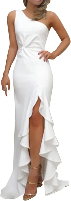 Dress for Women Off Shoulder Bodycon Maxi Dress Elegant Sleeveless Off Shoulder Formal Dress Party Evening Dress