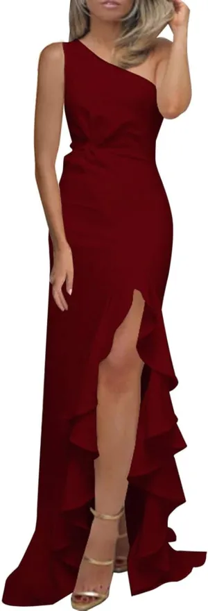 Dress for Women Off Shoulder Bodycon Maxi Dress Elegant Sleeveless Off Shoulder Formal Dress Party Evening Dress