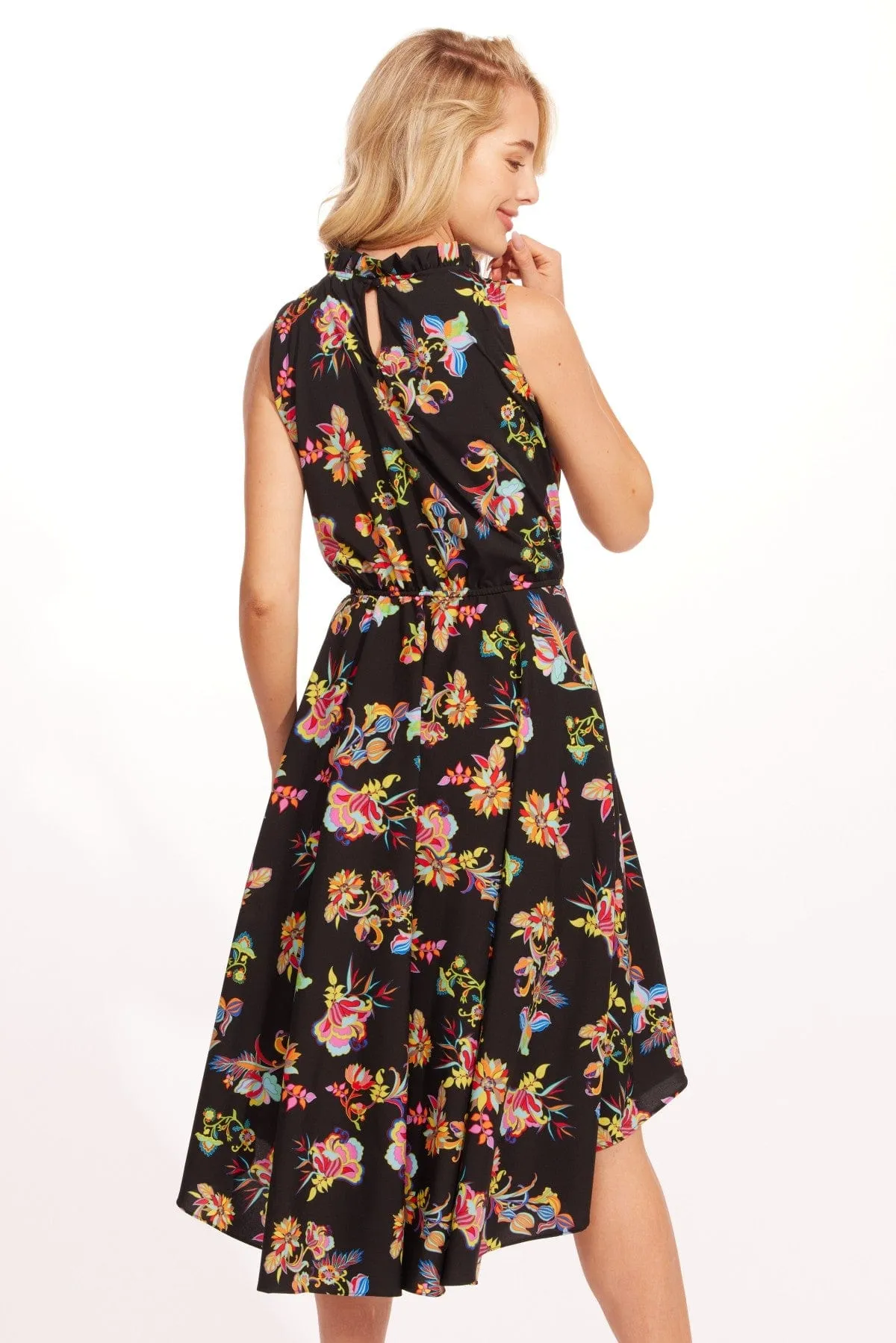 Exclusive-Design Shentel Dress - Midnight Floral