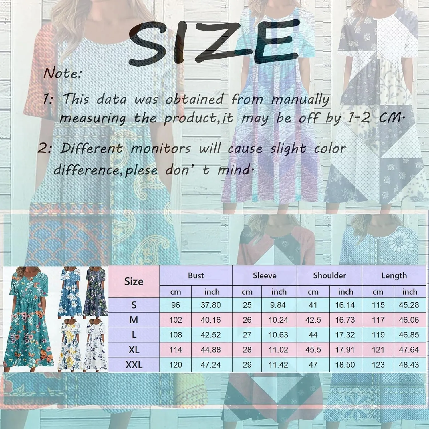 Dresses for Women 2024 Casual Solid Crewneck Short Sleeve Midi Dress Ruched Empire Waist Maxi Dress Summer Dresses