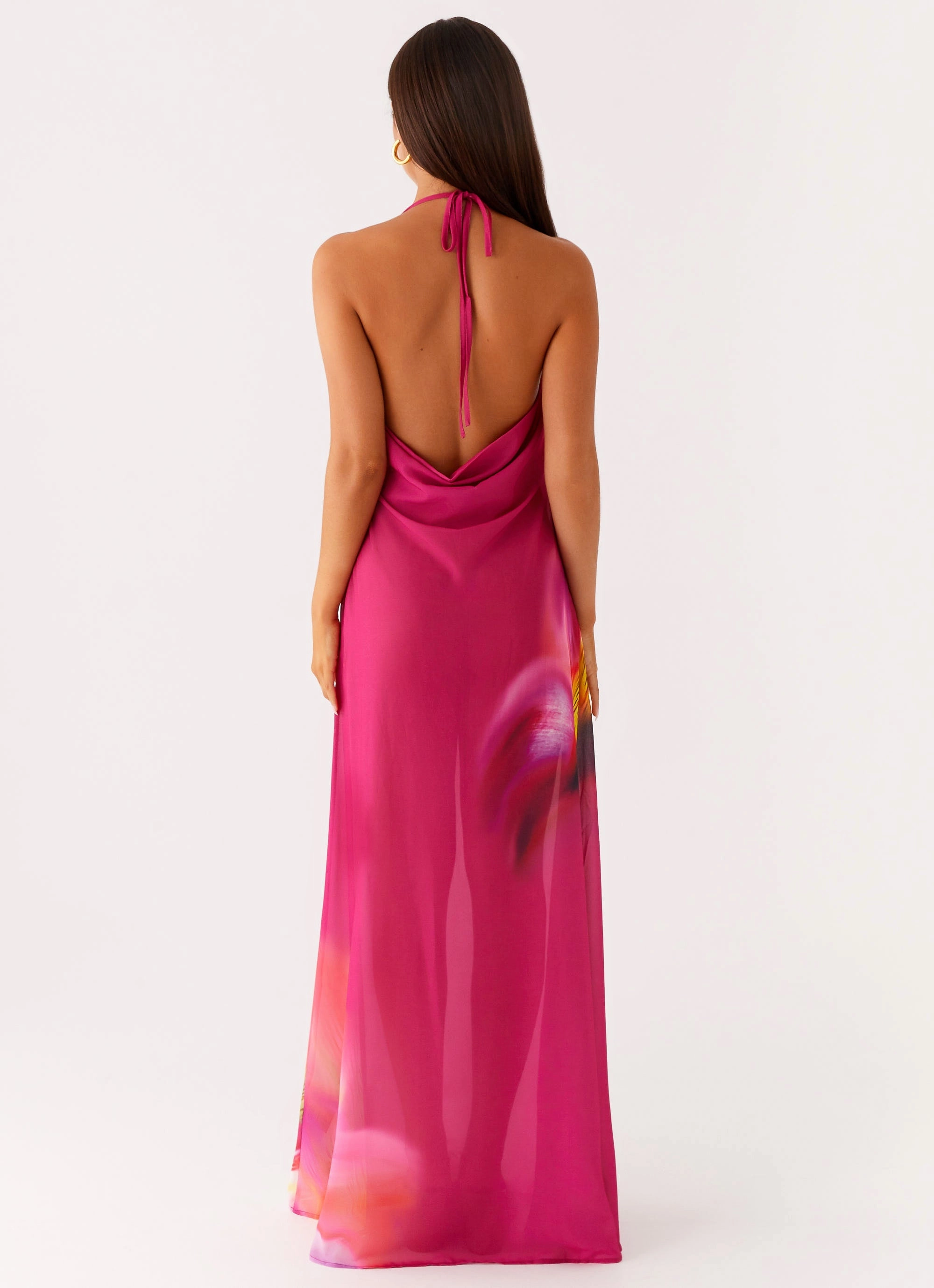 Fantasy Maxi Dress - Pink Tropical Quick-Dry Classic Look
