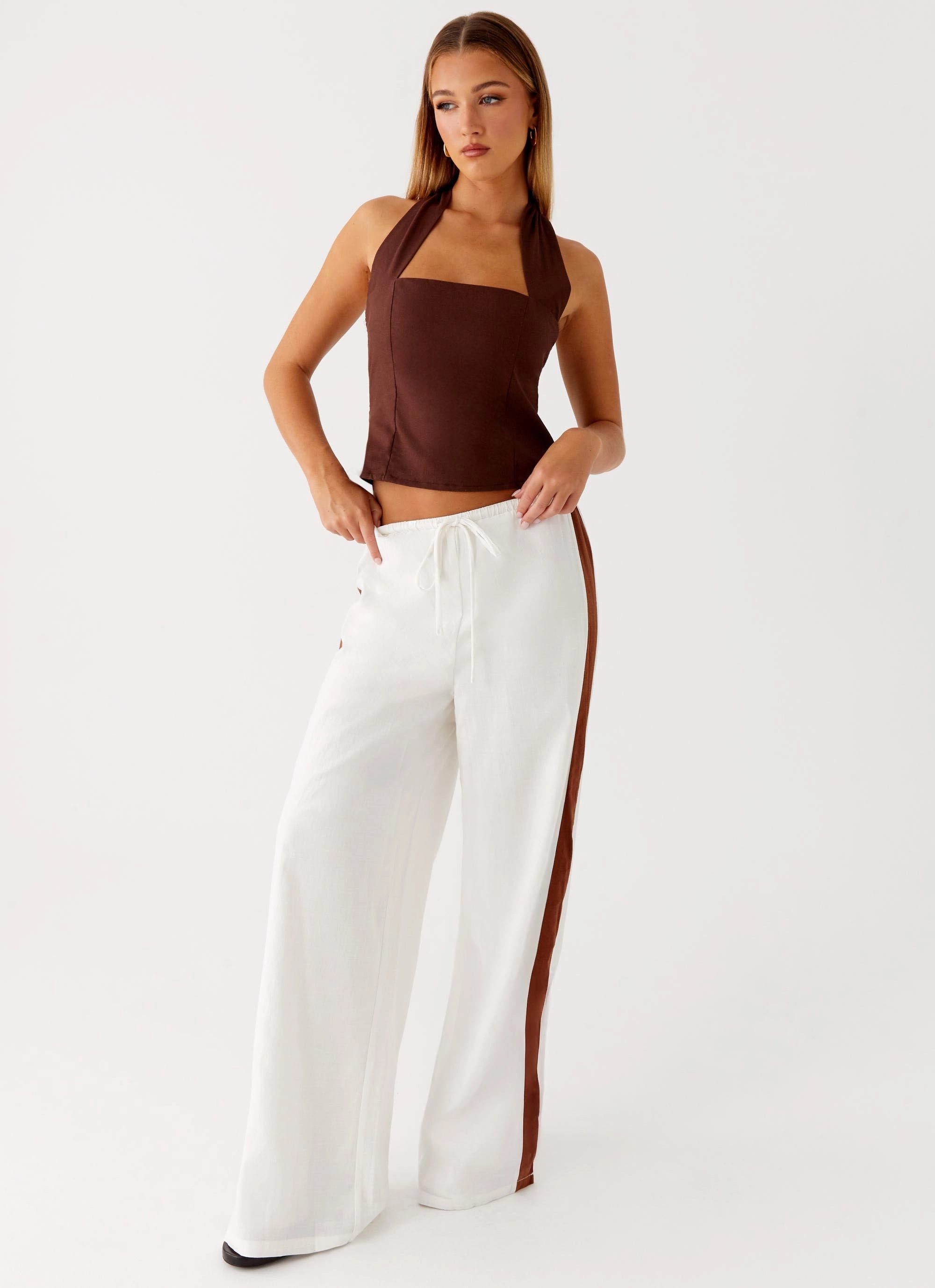 Dalida Linen Pants - Ivory All Day Wear Comfort