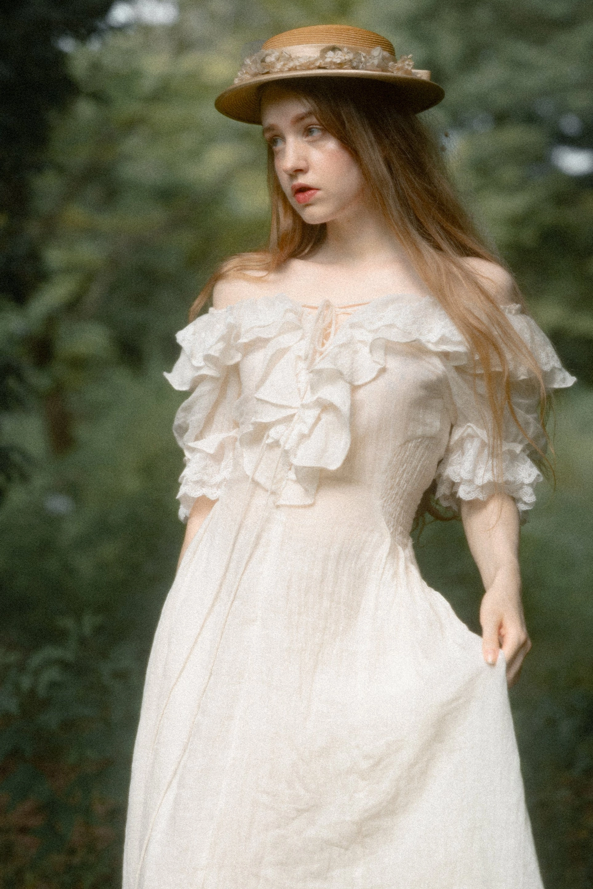 Elysia 15 | Lace-up linen flared dress Outdoor Adventure HypoallergenicInnerLayer