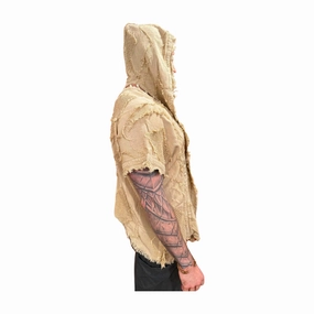 Dunara  Cape Abrasion Resistant Trim Layered Drape Dunara  Cape