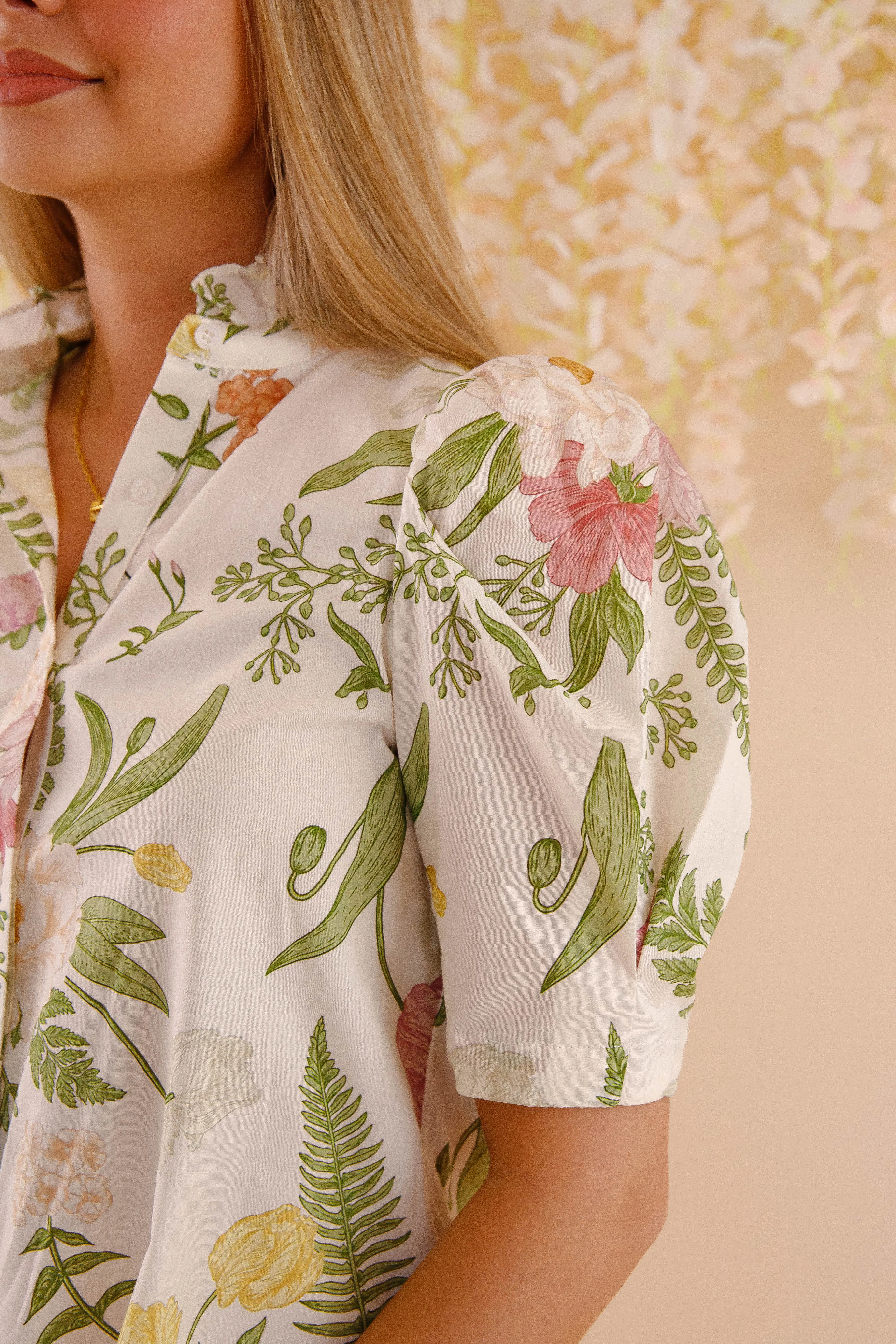 Sustainable Waterproofing Reinforced Seam Technique RESTOCK: When Friendship Blooms Blouse