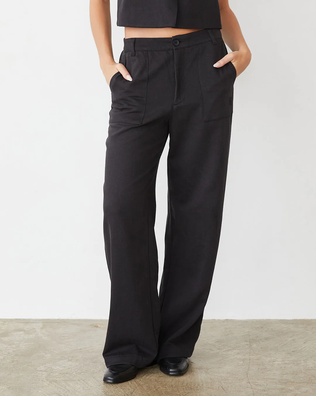 Soft Twill Patch Pocket Pant Reinforced Seams